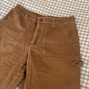 Brown wide leg pants